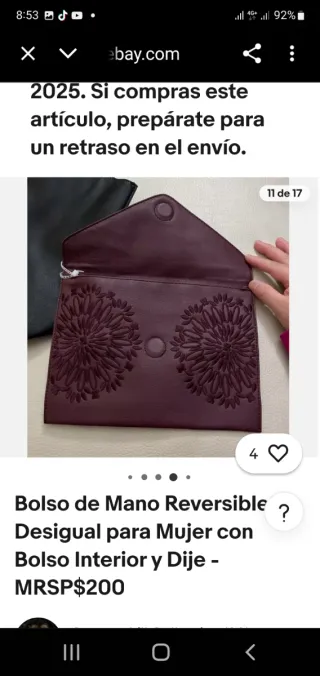 Se vende bolso de marca desigual