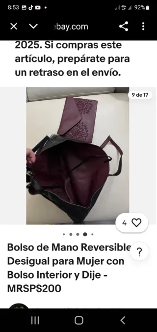 Se vende bolso de marca desigual