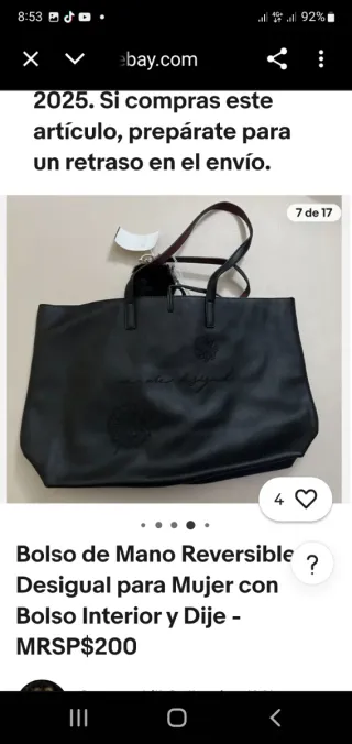 Se vende bolso de marca desigual