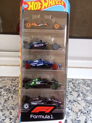 Pack 5 Coches Hot Wheels Formula 1