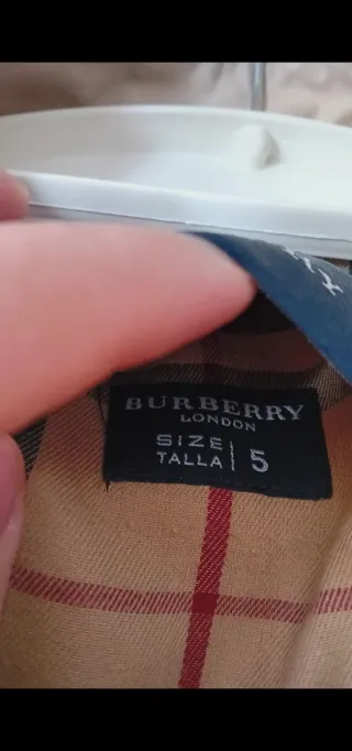 Gabardina Burberry Beige Clásica