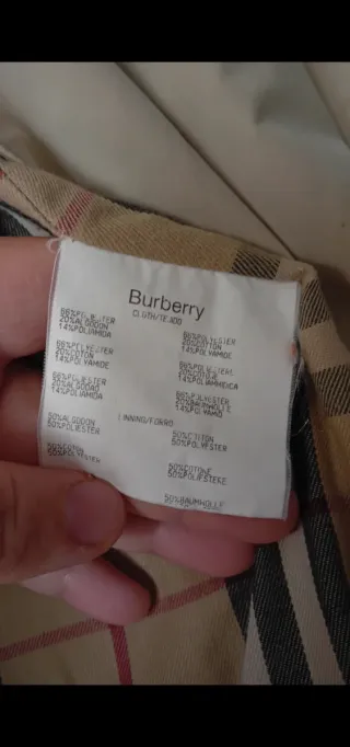 Gabardina Burberry Beige Clásica
