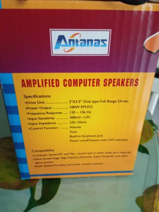 Altavoces NTANAS SPK222 Amplificados