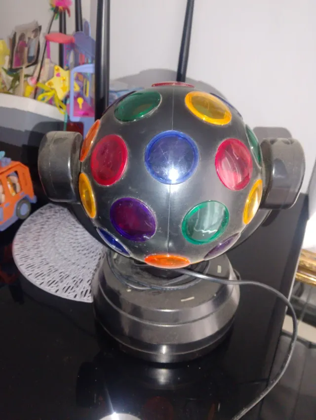 Bola de luz discoteca multicolor giratoria