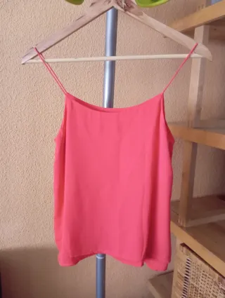 Camiseta tirantes rosa/rojo