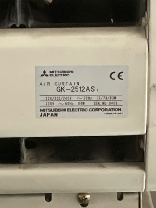 Cortina de aire Mitsubishi Electric 1m