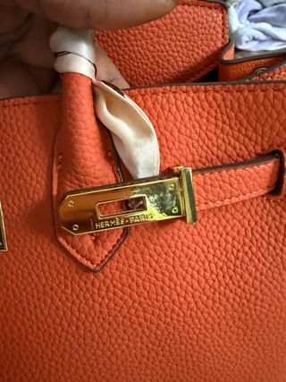 Bolso Hermès Naranja con Accesorios