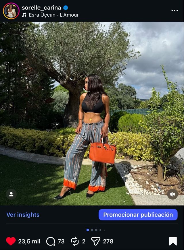Bolso Hermès Naranja con Accesorios