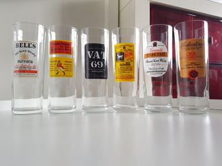 Set 6 vasos de whiskey vintage