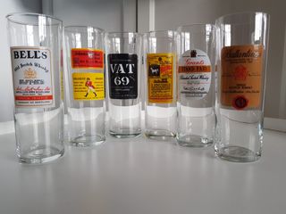 Set 6 vasos de whiskey vintage