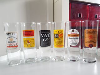 Set 6 vasos de whiskey vintage