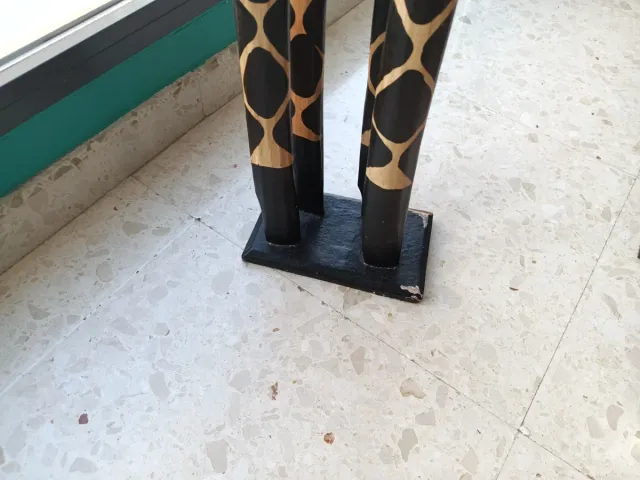 Figura Jirafa Madera Decorativa