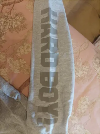 Sudadera con capucha gris niño talla 11-12 años