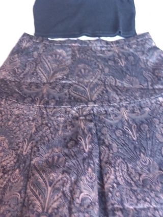 Conjunto falda y top estampado