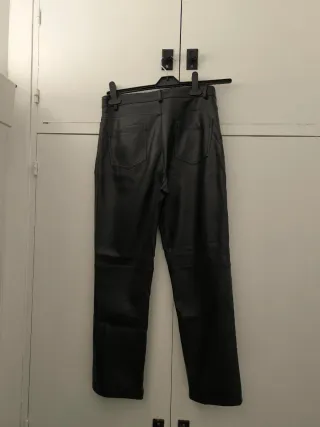 Pantalón mujer Bimani cuero negro Talla 38