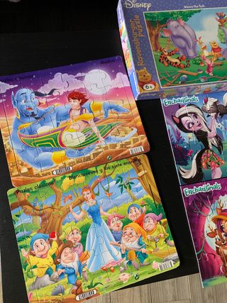 9 puzzles con sus cajas en perfecto estado 25€