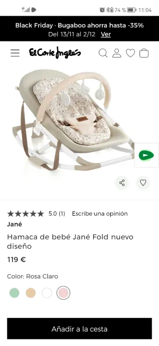 Hamaca mecedora bebé Jane