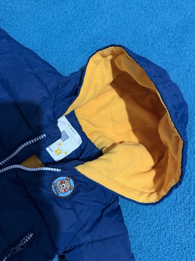 Chaqueta infantil azul y amarilla 80 cm 6/12 Meses