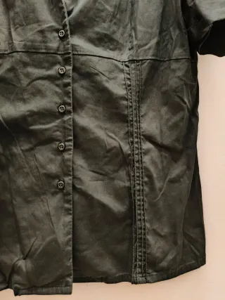 Camicia a maniche in corte total black Tg. M/L