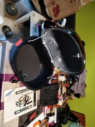 Baúl trasero moto/scooter negro 32 litros.26*34*38