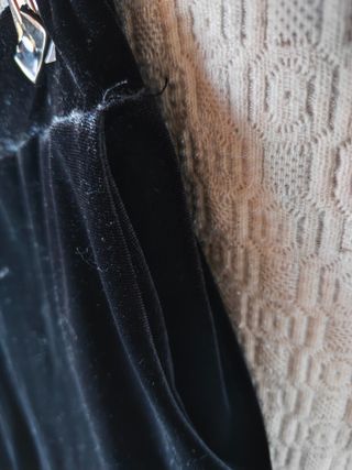 Pantalones negro terciopelo talla L mujer chándal