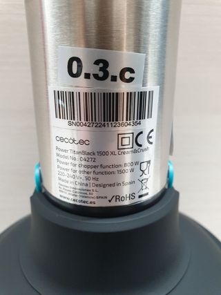 Batidora Power Titanblack 1500 XL cream&crush