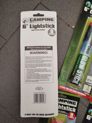 Luci lightstick da campeggio