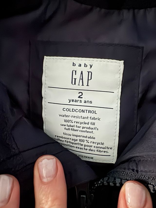 Giacca smanicata bimbo 2 anni