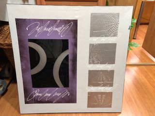 Cuadro Decorativo Morado y Plateado