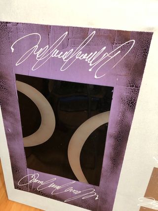 Cuadro Decorativo Morado y Plateado