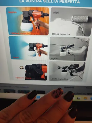 Spruzzatore elettrico per verniciare