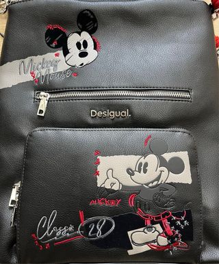 Mochila Desigual Mickey Negra Roja