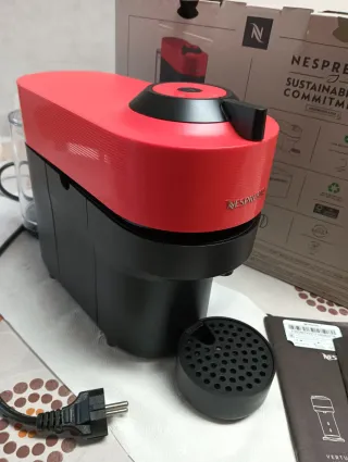 Cafetera Nespresso Vertuo Pop Krups Roja