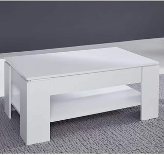 Tavolino da Caffè Soggiorno con Rialzo e Contenito