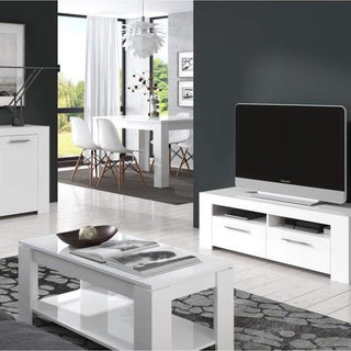 Tavolino da Caffè Soggiorno con Rialzo e Contenito