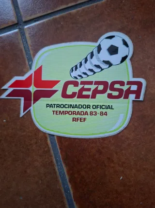 Pegatina Retro CEPSA Patrocinador Oficial 83-84