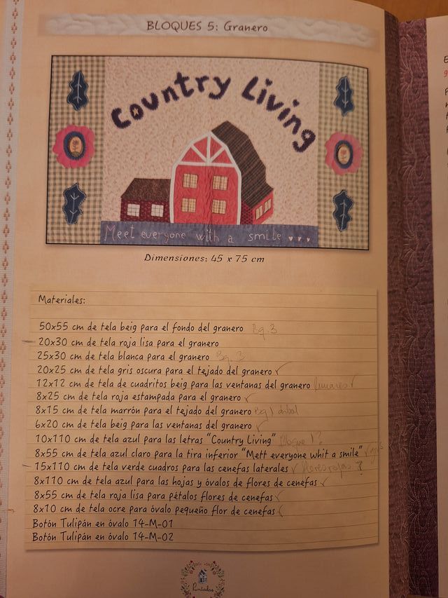 Patrón Patchwork Quilt Placeres Sencillos Puntadas