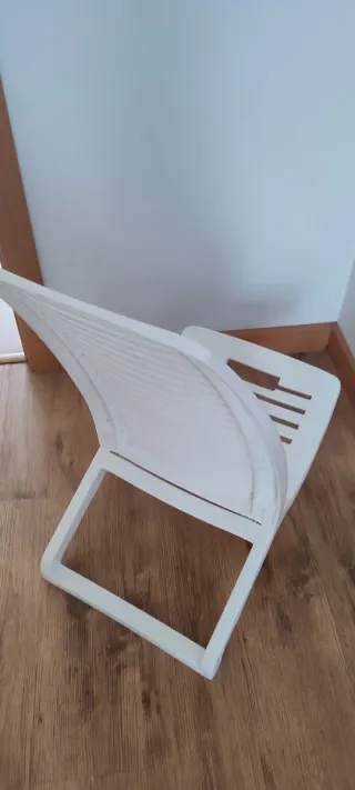 Dos sillas de Playa Plegables Blancas