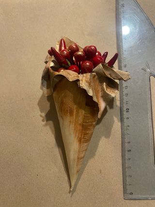 Cornucopia cartapesta fatta a mano