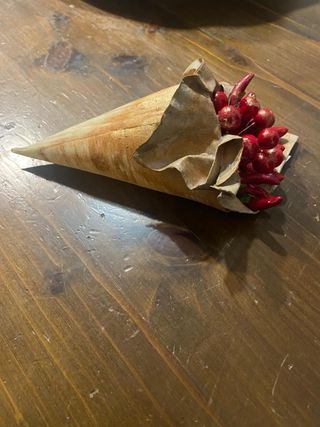 Cornucopia cartapesta fatta a mano