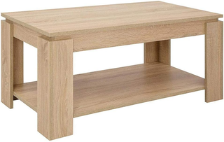 Tavolino da Caffè Soggiorno con Rialzo e Contenito