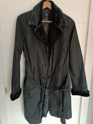 Abrigo impermeable ANTEA negro talla M