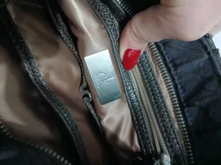 Borsa Calvin Klein marrone monogram