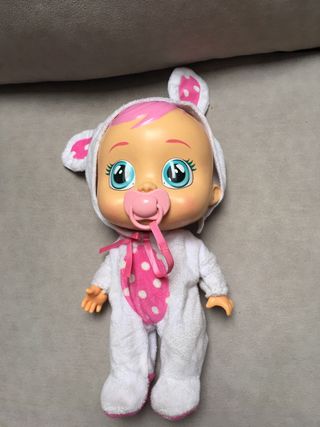 Muñeco Bebé Llorón con Sillita