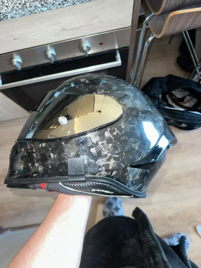 Casco Scorpion R1 Exo Carbon Air Con intercom