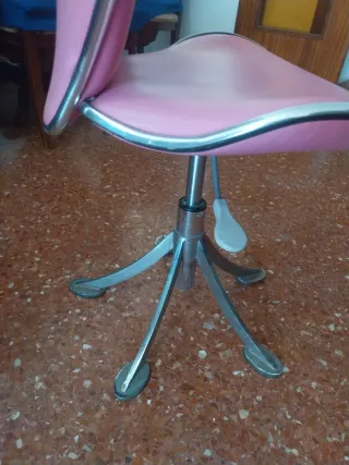 Silla estudio infantil corona rosa