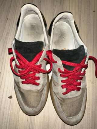 Hogan H357 zapatillas hombre beige/gris