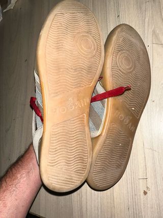 Hogan H357 zapatillas hombre beige/gris