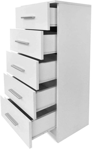 Mobile Cassettiera Mobiletto 5 Cassetti in Legno M