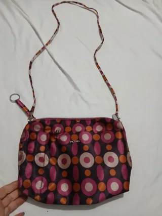 Borsa a tracolla con fantasia geometrica